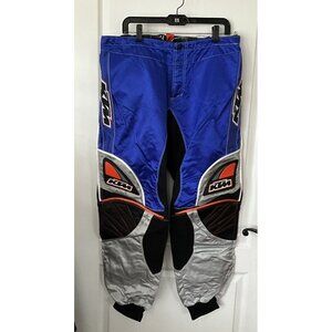 KTM Vintage Racing Pants Mens 38 Blue Black Motorcross Dirt Bike Padded